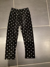 Schwarze Legging von Topolino mit Herzen in Gr. 116