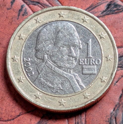 Münze euro 2002 - 2002, mozart