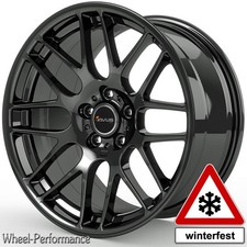 19 Zoll AV1 concave Alufelgen 8,5+9,5x19 5x112 ET25-39 schwarz für Mercedes