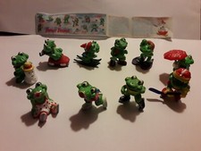 Ü Eier Froggy Friends 1993-94 EU - 10 Figuren + 1 Beipackzettel BPZ OEU