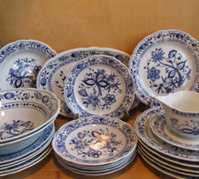 Kahla Speiseteller Suppenteller Kuchenteller Servierplatte Zwiebelmuster Auswahl