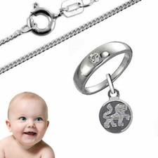 Taufring mit persönlichen Sternzeichen-925er Sterling Silber- Inkl. Kette- NEu