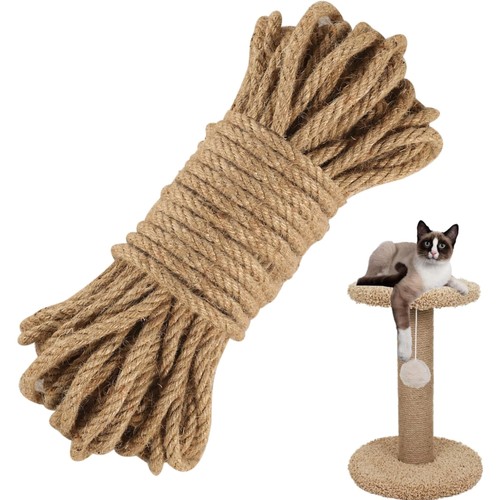 Jute seil 10mm - jute, 25m