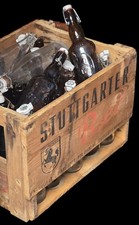 alte Bierkiste Leicht AG Stuttgarter Hofbräu Wulle Dinkelacker Brauerei C. Graf