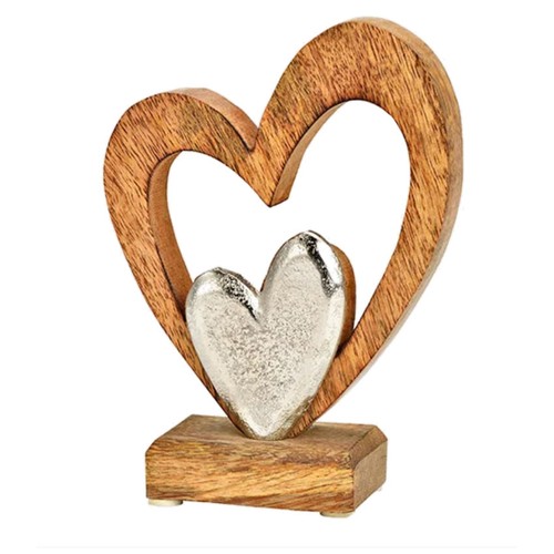 Deko herzen aus holz und - holz,