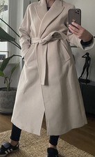 Zara langer Mantel Wolle