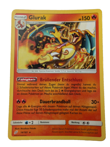 Pokémon glurak 181 rare - pokémon, 14/181