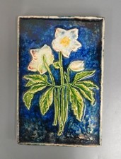 Fliese Christrose Weiss Kachel Wandfliese KARLSRUHER MAJOLIKA 7615