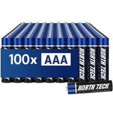 AAA Batterien 100x Ultra Alkaline Leistungsstark | North Tech 1,5V MHD 2034