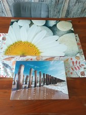 Bilder Set Wandbilder 2 Stück Blumen und See