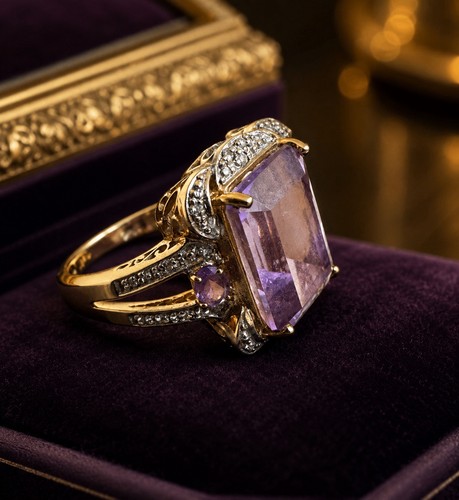 Gelbgold ring mit - (375),