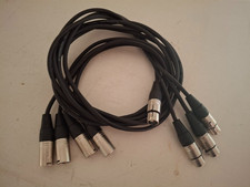 4 x Patchkabel XLR male female