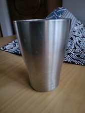 Zinn Becher, 10 cm hoch, ca. 6, 7cm Durchmesser,  