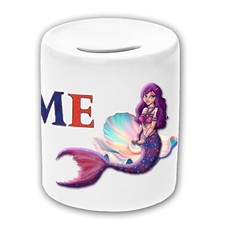 Meerjungfrau Spardose Kinder / Sparbüchse / Sparschwein / Geldbüchse mit Name