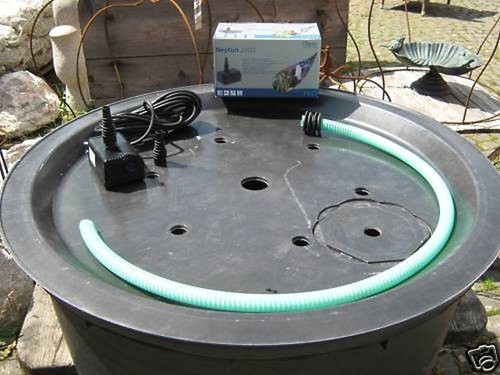 Becken mit gfk deckel - becken,