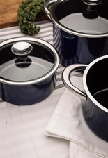 ELO Topfset Kochtöpfe Bratentopf Topf WMF Stahlkeramik Emaille PFAS Nickel Frei