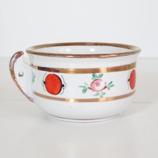 sehr große antike Kaffeetasse - handbemalt