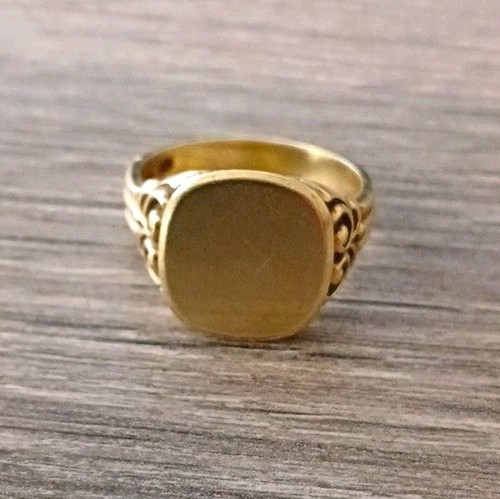 Siegelring gelbgold 585er - siegelring,