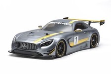 Tamiya Mercedes AMG GT3 TT-02 Bausatz 1:10 RC Auto Allrad Chassis mit Karosserie