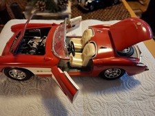 Modellauto Burago, Chevrolet Corvette 1957, rot