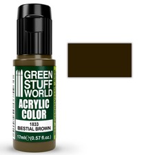 Acrylic Color BESTIAL BROWN - Pinsel Airbrush bestialisch braun Acrylfarbe GSW