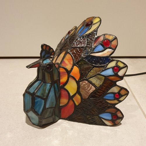 Vintage tischlampe pfau - tischlampe,