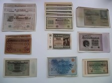 15 Geldscheine (Deutsche