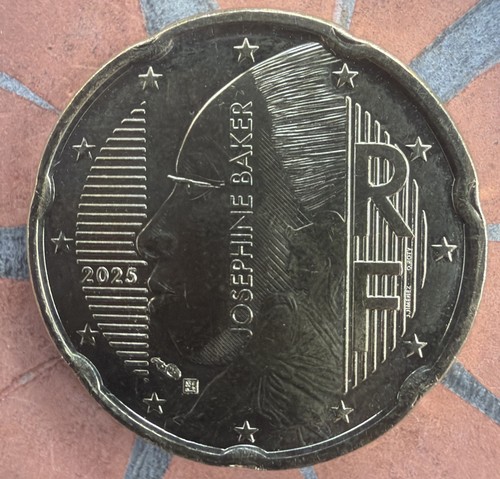 Frankreich eurocent münze - frankreich, 20-eurocent-münze