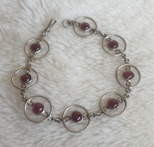 Vintage granat cabochon - vintage,