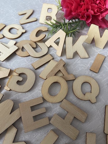Buchstaben aus holz - 50,