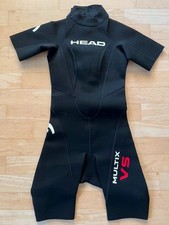 Wassersport Neopren Shorty Schwimmanzug Damen Kinder HEAD Schwarz-Rot - Size XS