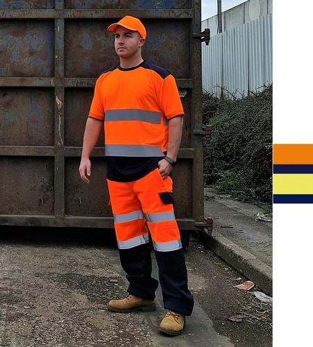 Yoko vis two tone shirts - hi-vis, t-shirts