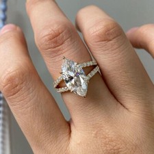 14k gelbgold marquise schliff - gelbgold, marquise-schliff