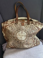 Campomaggi  Tasche Damen Umhängetasche Leder Cognac/Hellbraun/ Weiß Hingucker