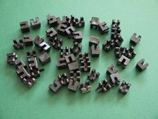 50 Prefo Klemmverbinder Autorennbahn DDR schwarz Spielzeug Rennbahn