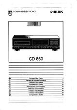 Bedienungsanleitung-Operating Instructions für Philips CD 850 