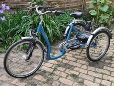 7 Gang Elektrodreirad blau wenig gefahren