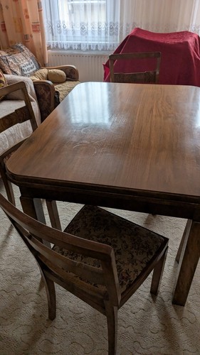 Vintage set esstisch mit - ,