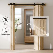 1-3M Top Mount Doppelte Schiebetür für Scheunen Hardware Kit, Rollenbahn, Modern