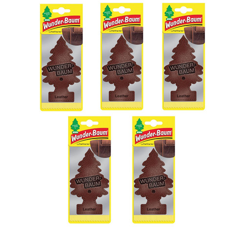 Wunderbaum leder duft baum - 5x,