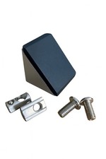 Winkelverbinder Außenwinkel 40x40 Aluprofil Nut 8 Silber/Schwarz Winkel