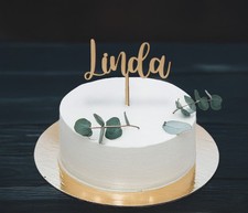 Cake Topper Wunschnamen personalisiert Torten Kuchen Geburtstag 10 cm