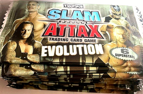 Topps wwe wrestling slam attax - wwe,