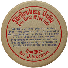 ALTER BIERDECKEL Fürstenberg