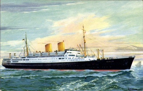 Künstler passagierschiff - ak,