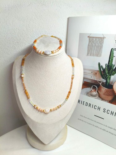 Elegantes set mit barockperle - elegantes,