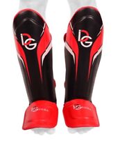 Deba® Schienbeinschoner Rindsleder Shin Guard Schienbeinschutz Kampfsport MMA DE