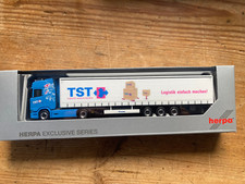 TST Logistik Messemodell 2025 SCANIA CS 20  Gardinenplanen-Sattelzug, Herpa