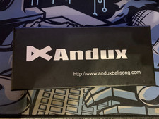 Andux Butterfly Trainer – Balisong Übungsmesser (Türkis, Metall)