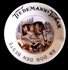 Antiker Marken Porzellan Werbeaschenbecher - Tiedemann´s Tobak, Norwegen um 1900